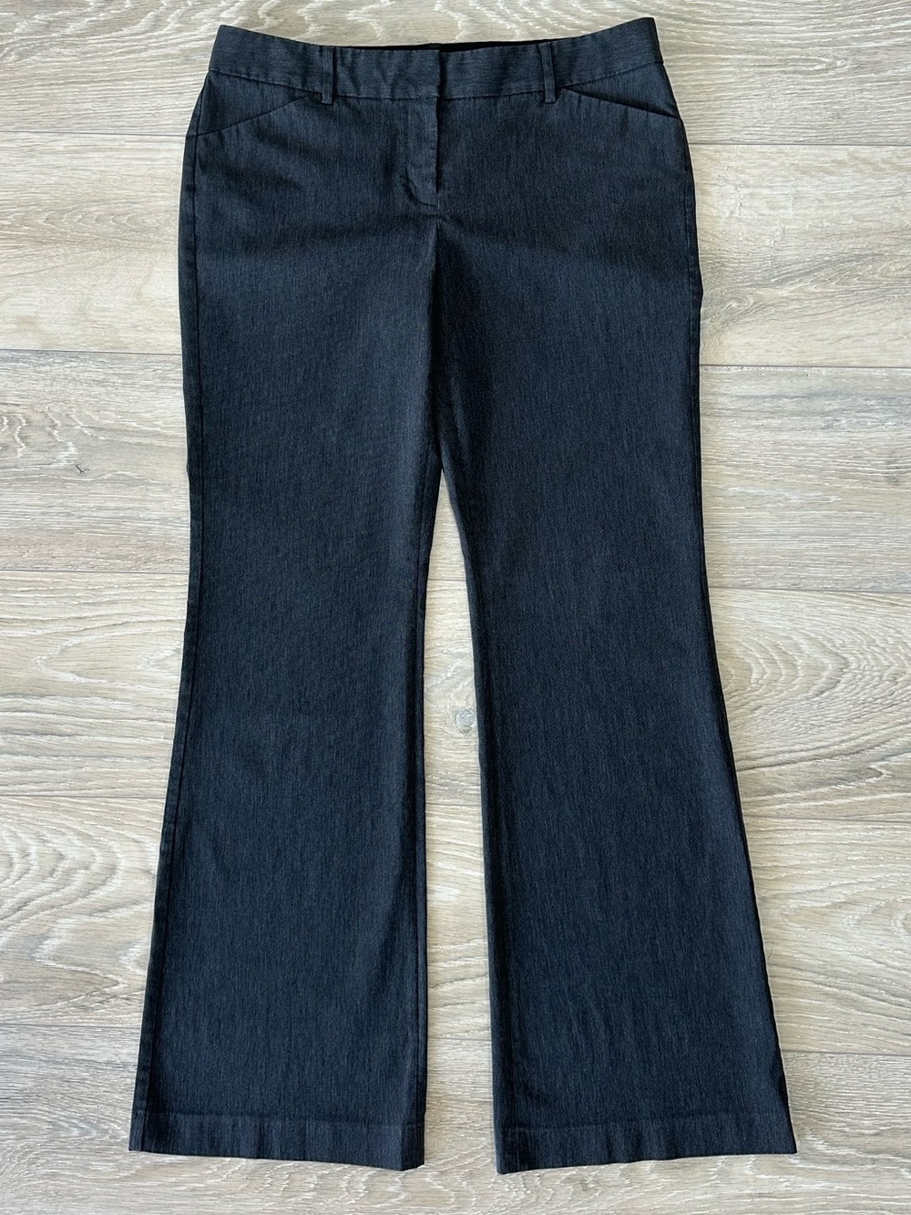Express Editor Bootcut Dress Pants Charcoal Gray Career Wear Size 8